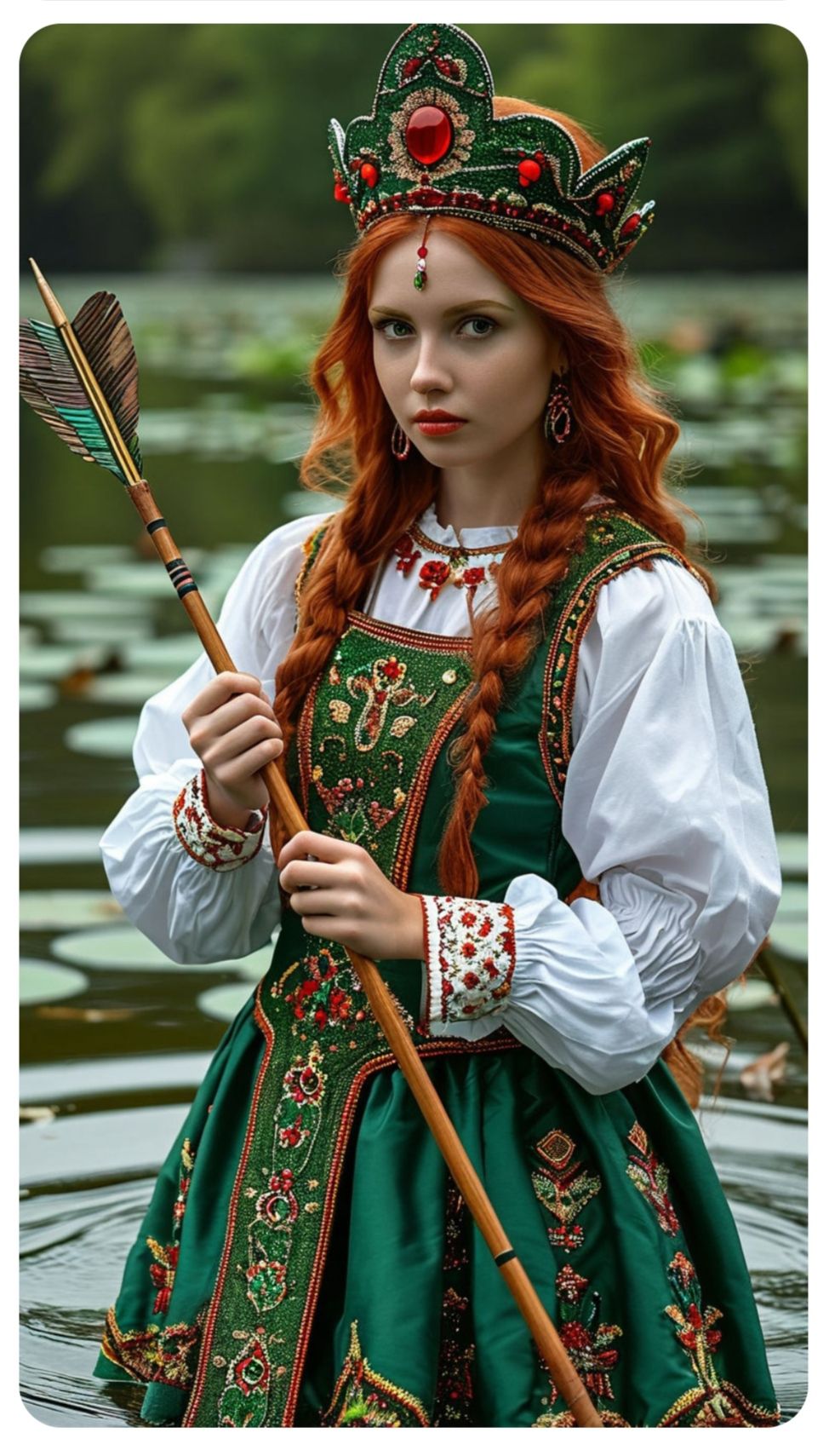 Nude girl Girls in Slavic costumes in Jugao